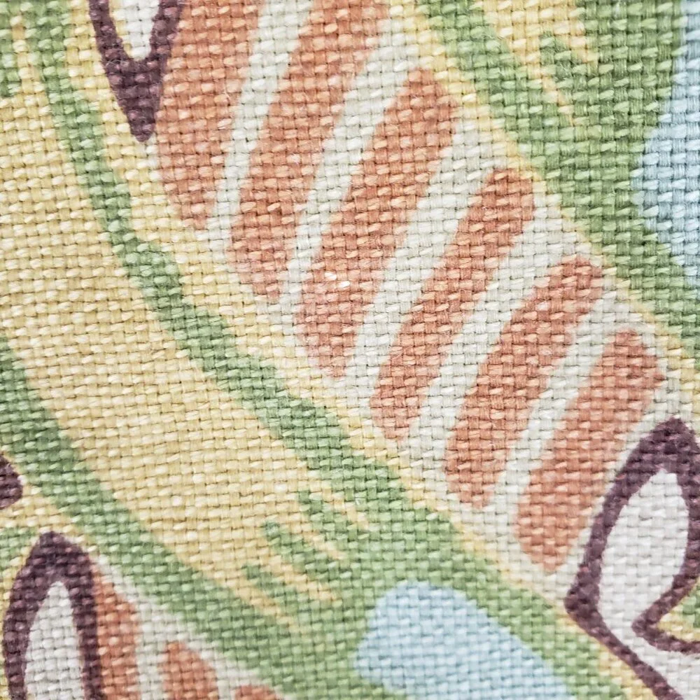 Pair of Pottery Barn Simone Jacobean Linen Cotton Standard Pillow Shams